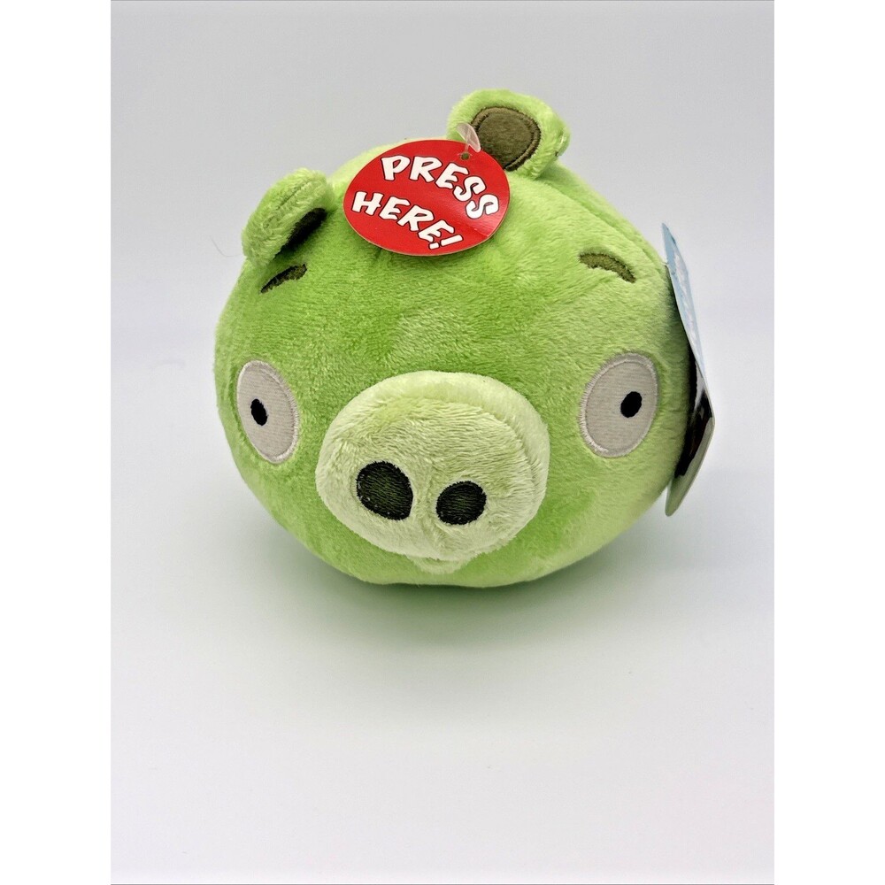 New Angry Birds Green Pig Bad Piggie 5" Plush Stuffed Animal Doll No Sound